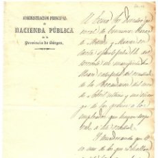 Documentos antiguos: BURGOS - CIRCULAR DE LA ADMINISTRACIÓN PRINCIPAL DE HACIENDA PÚBLICA DE LA PROVINCIA DE BURGOS 1860