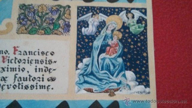 Documentos antiguos: CALIGRAFIA CON CAPITULARES MOTIVO VATICANO - Foto 2