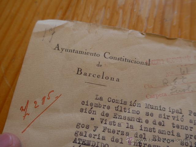 Documentos antiguos: Documento de ayuntamiento de Barcelona, 1925 - Foto 2