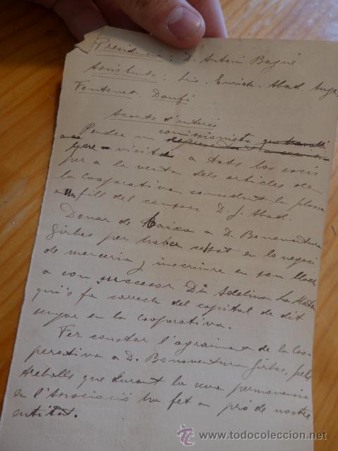 Documentos antiguos: Documento associacio de mercers al detalla, barcelona, 1920 - Foto 4