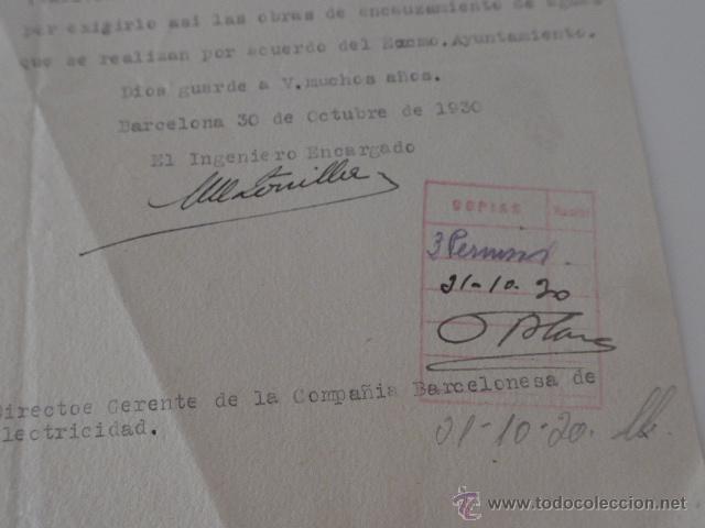 Documentos antiguos: Documento antiguo de ayuntamiento de barcelona, 1930 - Foto 3