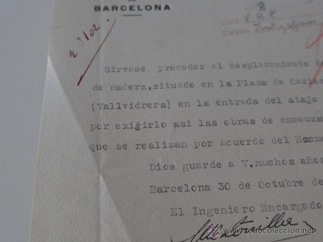 Documentos antiguos: Documento antiguo de ayuntamiento de barcelona, 1930 - Foto 4
