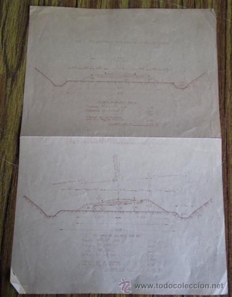 Documentos antiguos: Lote 12 planos &ndash; esquemas ferroviarios - Foto 7