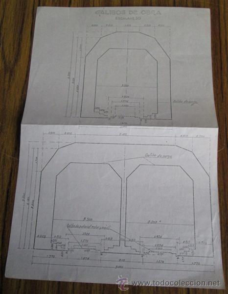 Documentos antiguos: Lote 12 planos &ndash; esquemas ferroviarios - Foto 10