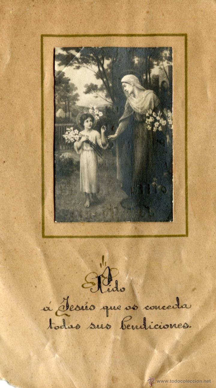 Documentos antiguos: Recuerdo 1&ordf; Comunion 1921 - Foto 3