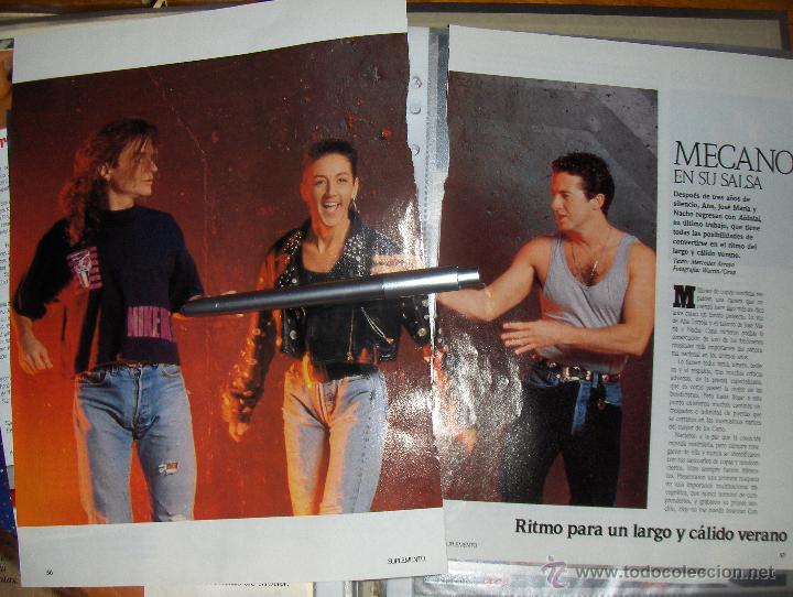 Documentos antiguos: MECANO EN SU SALSA, REPORTAJE GRAFICO.