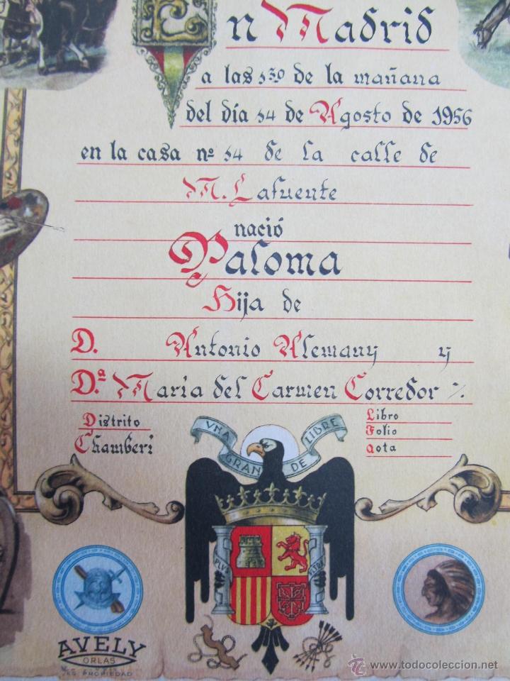 Documentos antiguos: 2 natalicios franquistas 1956-1959 - Foto 3