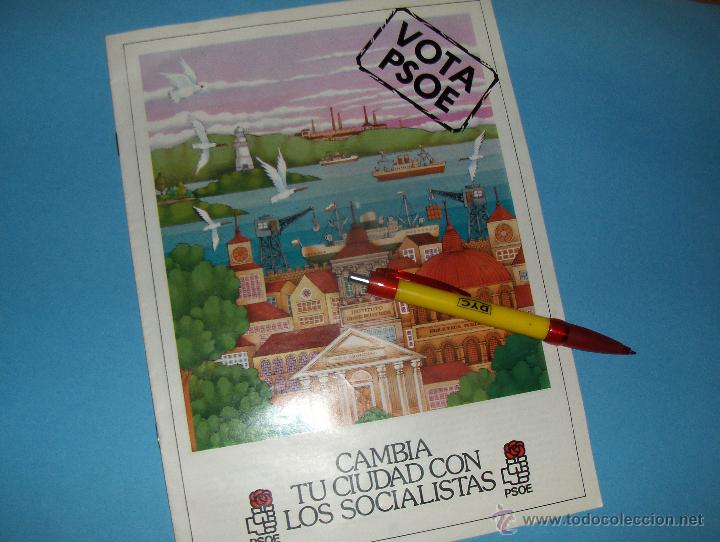 Documentos antiguos: ELECCIONES 1979. LIBRETO POSTER DEL PSOE. TRANSICION.