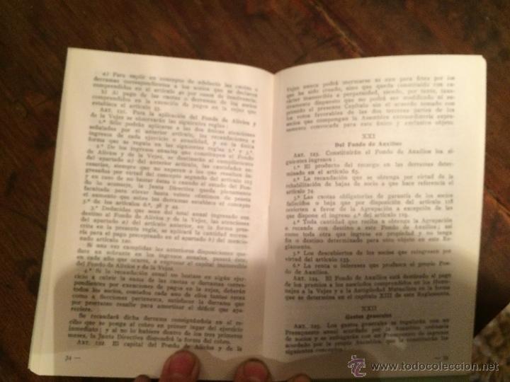 Documentos antiguos: Libro librito Reglamento Agrupaci&oacute;n mutua del comercio de Montepio de prevision social - Foto 2