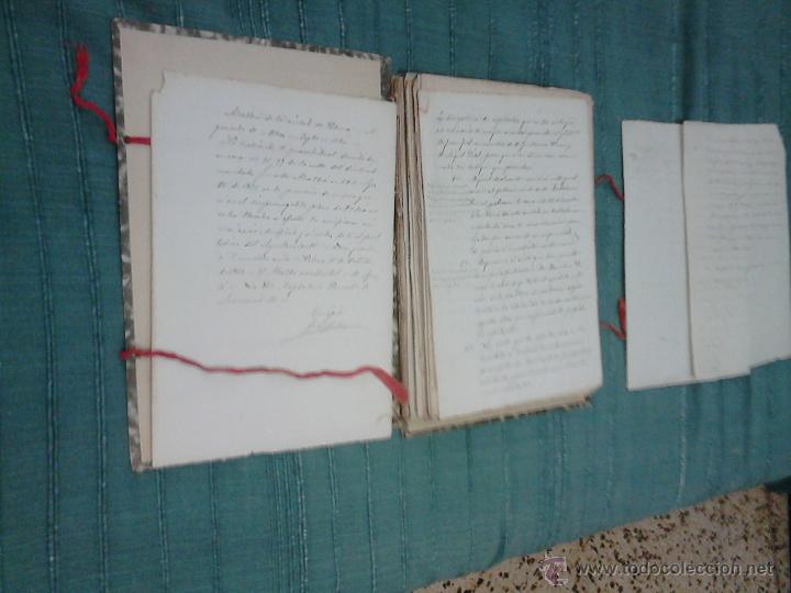 Documentos antiguos: CARPETA CON MUCHOS DOCUMENTOS A CLASIFICAR. TAMA&Ntilde;O FOLIO. MALLORCA. M&Aacute;S DE 40. - Foto 2