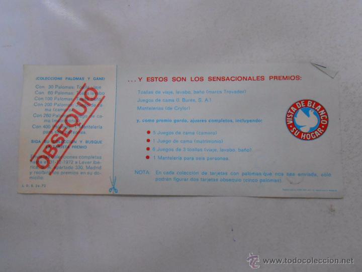 Documentos antiguos: VALE DETERGENTE ESE. VISTA DE BLANCO SU HOGAR. TDKP3