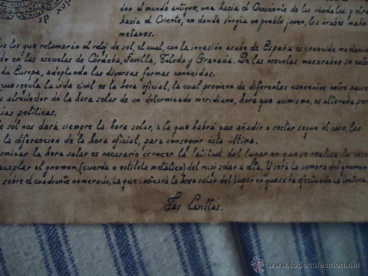Documentos antiguos: RELOJES DE SOL  - LAS CARILLAS - Foto 3