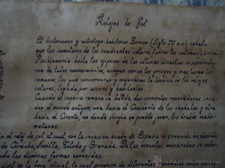 Documentos antiguos: RELOJES DE SOL  - LAS CARILLAS - Foto 5