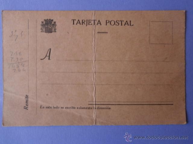 Documentos antiguos: TARJETA POSTAL sin cicular con anotaciones a lapiz por la parte de detras