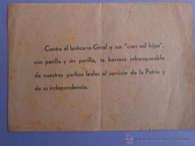 Documentos antiguos: CONTRA EL BOTICARIO GIRAL Y SUS CIEN HIJOS