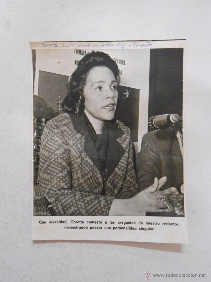 Documentos antiguos: RECORTE DE REVISTA CORETTA SCOTT. TDKP3 - Foto 1