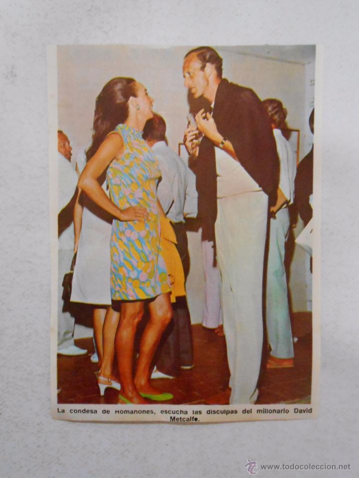 Documents Anciens: RECORTE DE REVISTA LA CONDESA DE ROMANONES DAVID METCALFE. TDKP3