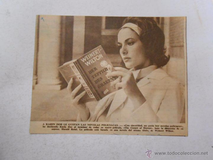Documentos antiguos: RECORTE DE REVISTA KARIN DOR. TDKP3 - Foto 1