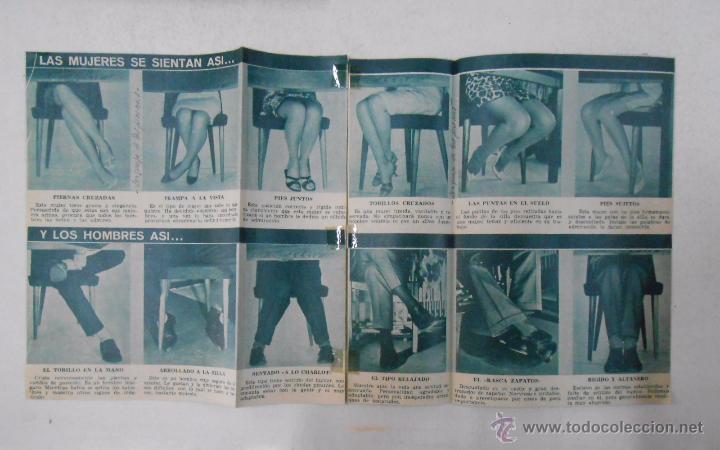 Old Documents: RECORTE DE REVISTA LAS MUJERES SE SIENTAS ASI Y LOS HOMBRES ASI. TDKP3