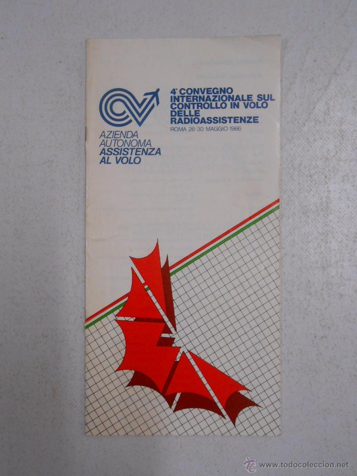 Documents Anciens: PROGRAMA DEL 4&ordm; CONGRESO DE CONTROL EN VUELO DE LA RADIO ASISTENCIA. ROMA 1986. TDKP4