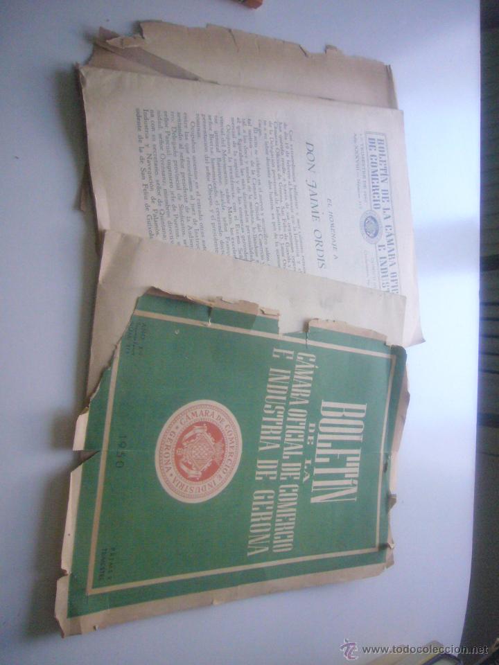 Documentos antiguos: BOLET&Iacute;N DE LA CAMARA DE COMERCIO E INDUSTRIA DE GERONA 1957 c74 - Foto 1