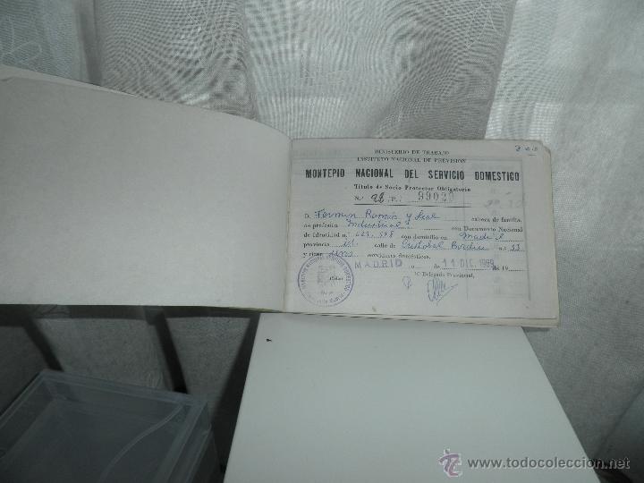 Documentos antiguos: MONTEPIO NACIONAL SERVICIO DOMESTICO.LIBRO DEL AMO DE CASA - Foto 2