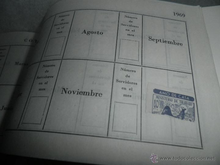 Documentos antiguos: MONTEPIO NACIONAL SERVICIO DOMESTICO.LIBRO DEL AMO DE CASA - Foto 3