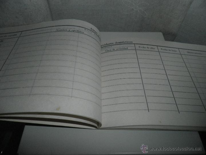 Documentos antiguos: MONTEPIO NACIONAL SERVICIO DOMESTICO.LIBRO DEL AMO DE CASA - Foto 4