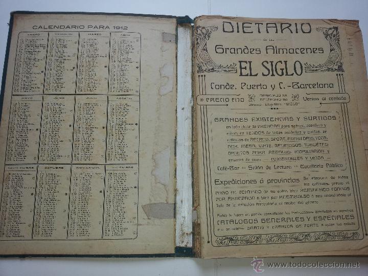 Documentos antiguos: DIETARIO ANTIGUO ALMACENES SIGLO 1912 - Foto 2