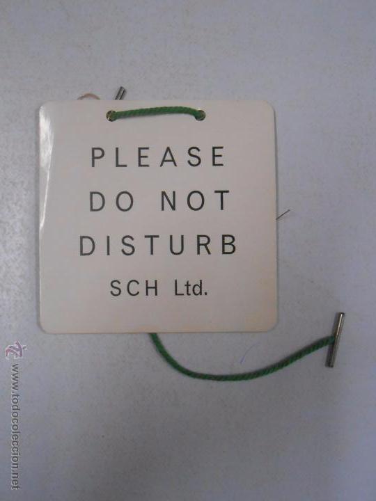 Documentos antiguos: TARJETA PLEASE DO NOT DISTUB SCH LTD. TDKP5 - Foto 1