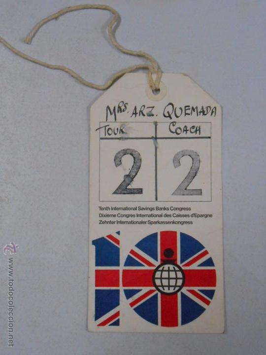 Documentos antiguos: TARJETA TENTH INTERNATIONAL SAVINGS BANKS CONGRESS. TDKP5