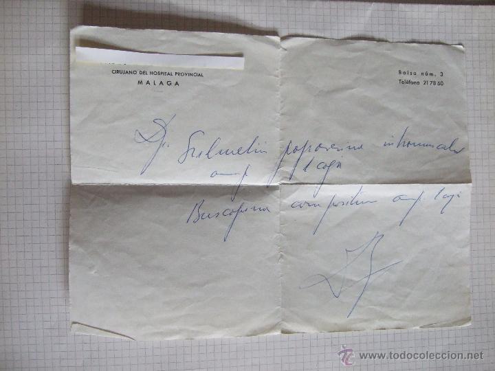 Documentos antiguos: RECETA MEDICA - BUSCAPINA Y OTROS - MALAGA