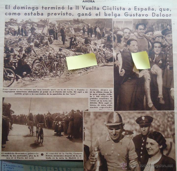 Documentos antiguos: vuelta ciclista espa&ntilde;a bicicleta carreras pedal bici ciclismo corredores puerto leon madrid