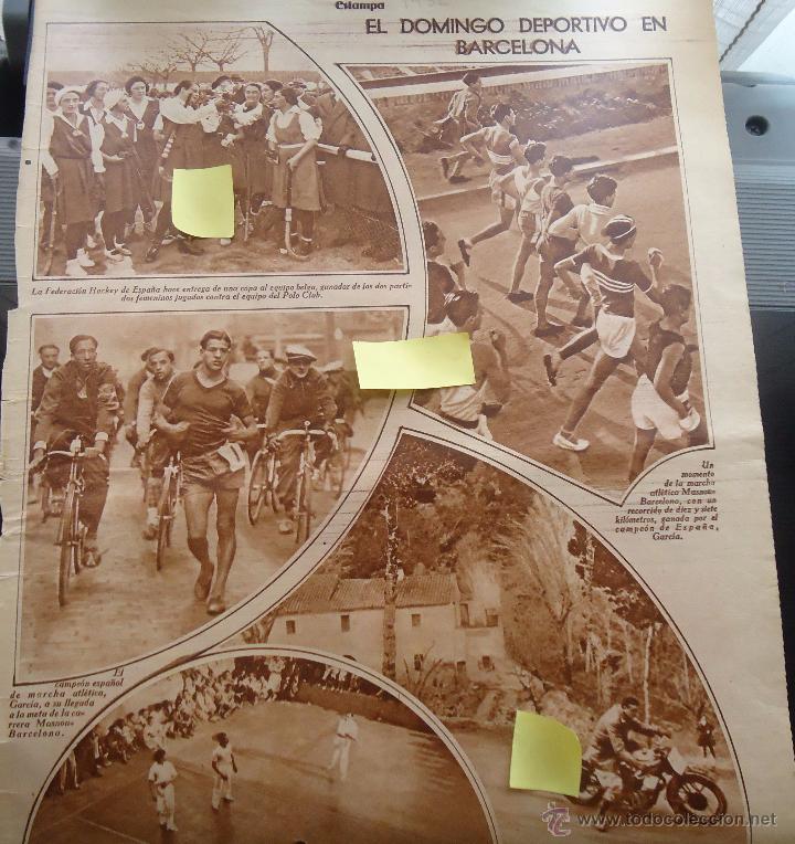 Documentos antiguos: deporte masnou barcelona catalu&ntilde;a republica hockey femenino marcha ciclismo fronton motociclismo