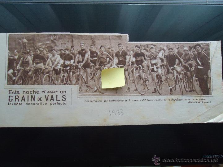 Documentos antiguos: vuelta ciclista espa&ntilde;a bicicleta carreras pedal bici ciclismo corredores gran premio de la republica