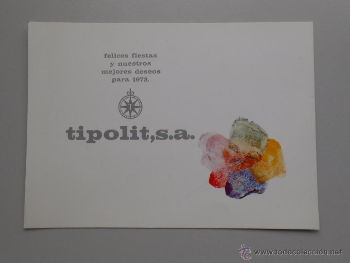 Alte Dokumente: TARJETA DE FELICITACION TIPOLIT S.A. 1973. TDKP5