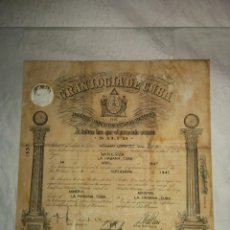 Documentos antiguos: CARNET O DIPLOMA DE UN MIEMBRO DE LA LOGIA MASONICA DE LA HABANA, CUBA, 1947.