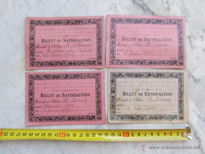 Documentos antiguos: 7 Billets de Satisfaction 1939 - Foto 2