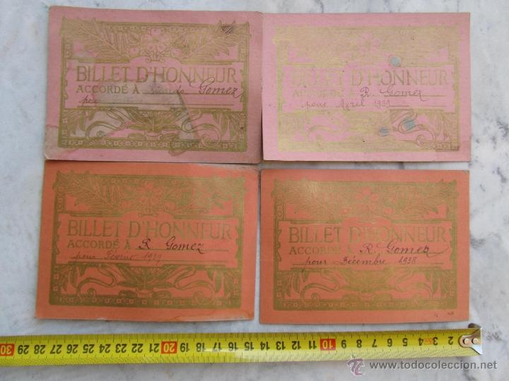 Documentos antiguos: 5 Billet dHonneur 1939 - Foto 3