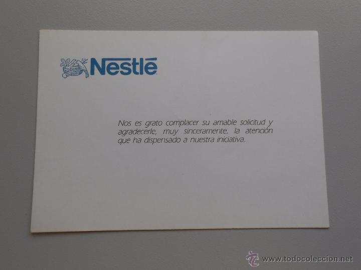 Documentos antiguos: TARJETA POSTAL DE ATENCION NESTLE. TDKP5