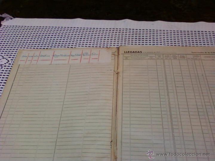 Documentos antiguos: LIBRO REGISTRO LLEGADAS DE MERCANCIAS .COMPA&Ntilde;IA CAMINOS DE HIERRO DEL NORTE DE ESPA&Ntilde;A - Foto 3