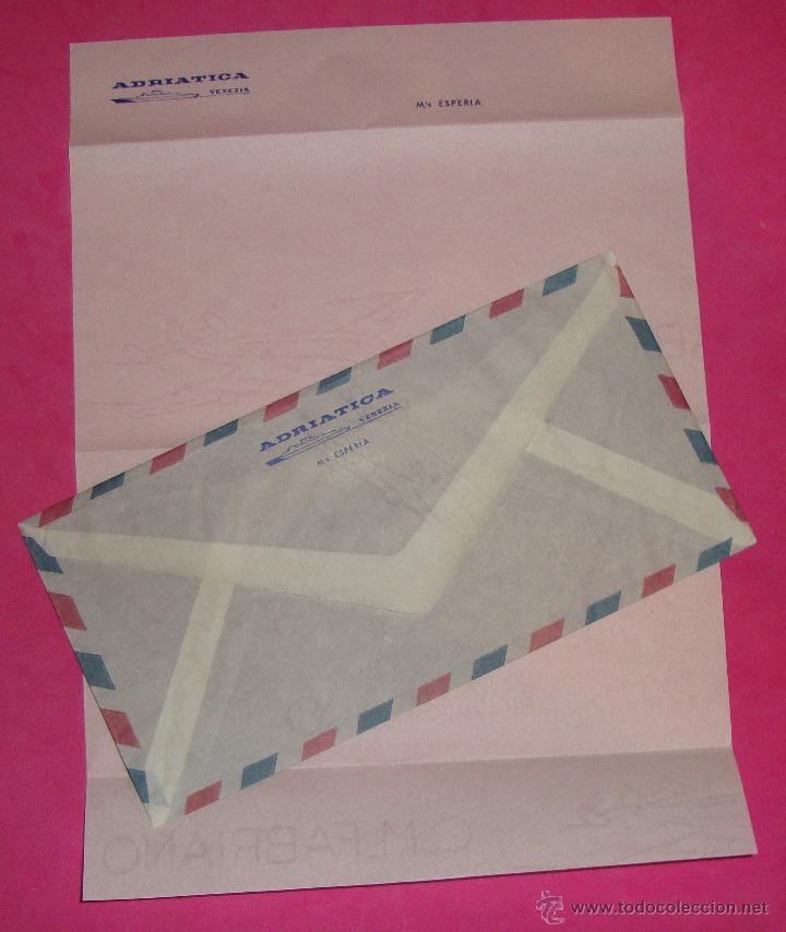 Documentos antiguos: ANTIGUO SOBRE Y CARTA ADRIATICA VENEZIA - Foto 1