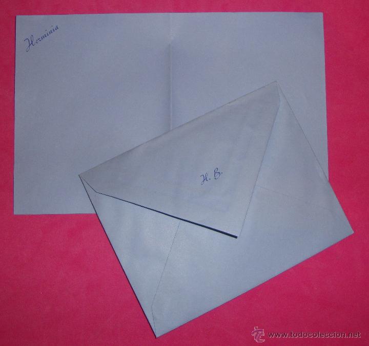Documentos antiguos: ANTIGUO SOBRE Y CARTA H B - Foto 1
