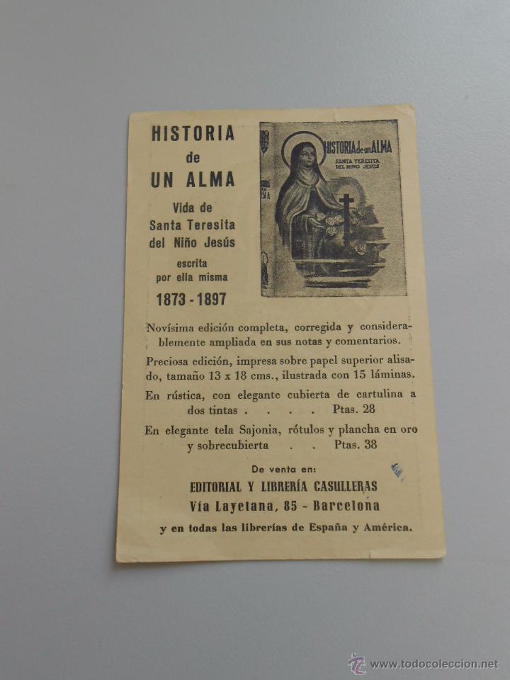 Alte Dokumente: PRESENTACION LIBRO HISTORIA DE UN ALMA VIDA DE STA TERESITA DEL NI&Ntilde;O JESUS LIBRERIA CASULLERAS TDKP6