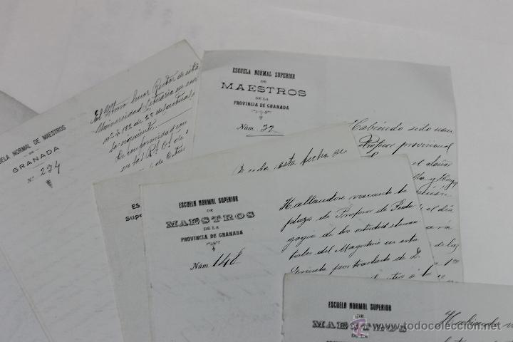 Documentos antiguos: 10 DOCUMENTOS ESCUELA NORMAL SUPERIOR DE MAESTROS DE GRANADA 1914, 1910 - Foto 1