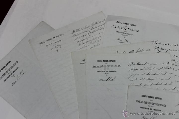 Documentos antiguos: 10 DOCUMENTOS ESCUELA NORMAL SUPERIOR DE MAESTROS DE GRANADA 1914, 1910 - Foto 3