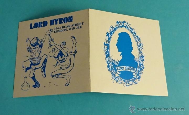 Documentos antiguos: D&Iacute;PTICO LORD BYRON. LONDRES - Foto 1
