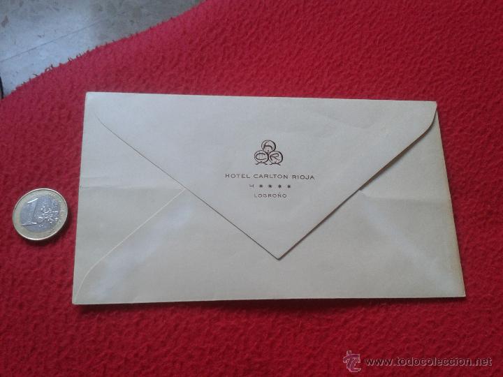Documentos antiguos: ANTIGUO Y ESCASO SOBRE HOTEL CARLTON RIOJA DE LOGRO&Ntilde;O LA RIOJA. NO ESCRITO NI CIRCULADO. VIA AEREA V