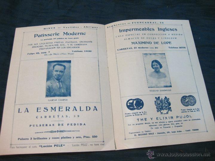 Documentos antiguos: PROGRAMA DEL TEATRO LARA PARA LA TEMPORADA DE 1934 A 1935 - Foto 3