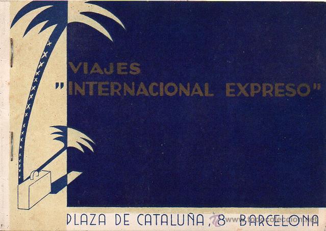 Documentos antiguos: Viajes Internacional Expreso - Carnet de Viaje - A&ntilde;o 1952